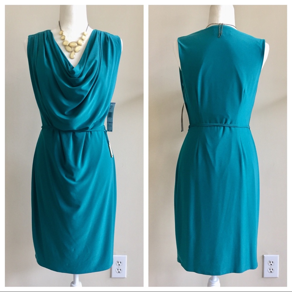 ❌❌SOLD❌❌ Jones New York Peacock Sleeveless Dress